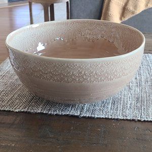 Anthropologie Old Havana - Large, Taupe Serving Bowl NWT
